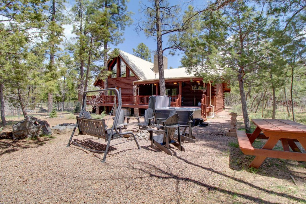 Villa Lakeside Cabin On 2 Acres With Fire Pit And Hot Tub! Pinetop-Lakeside Exterior foto